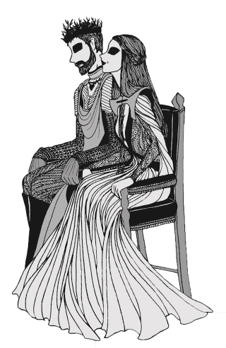 Illustration for article titled Beautiful black-and-white illustrations put a gothic spin on Game of Thrones